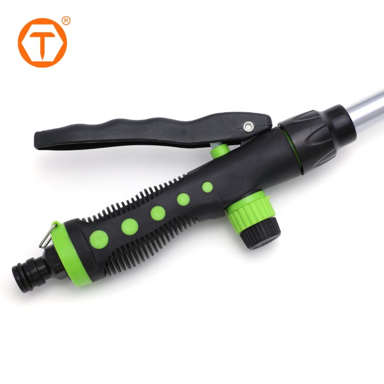 Front trigger 180 degree rotating head watering wand variable spray 10 patterns sprayer water wand for garden hoses