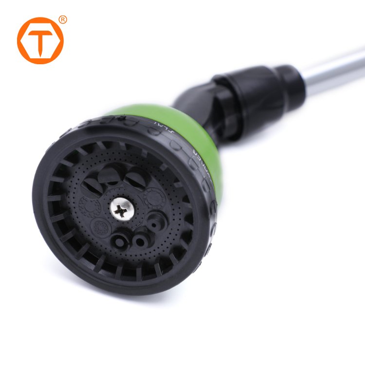 Front trigger 180 degree rotating head watering wand variable spray 10 patterns sprayer water wand for garden hoses