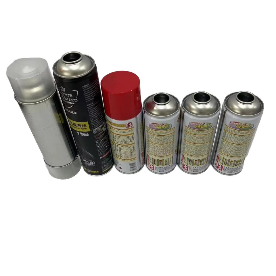 Factory Customizable round Coating Empty Small Spray Can Metal Aerosol Can with Valve Customizable Metal Cans