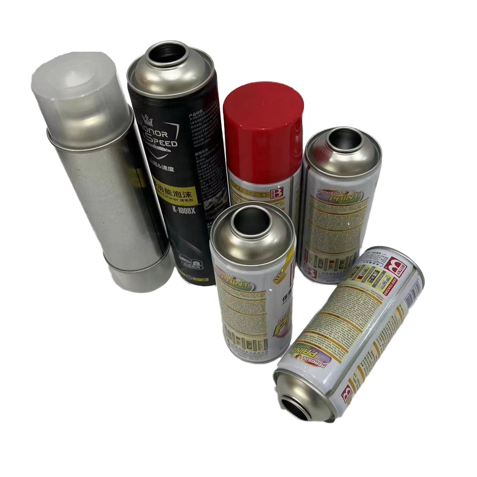 Factory Customizable round Coating Empty Small Spray Can Metal Aerosol Can with Valve Customizable Metal Cans