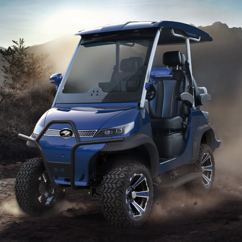 48V Electric Golf Cart Cheap Small Vehicle Buggy 4 Seater ATV UTV HDK Scooter Car Golf Trolley Aluminium Frame 5KW Motor
