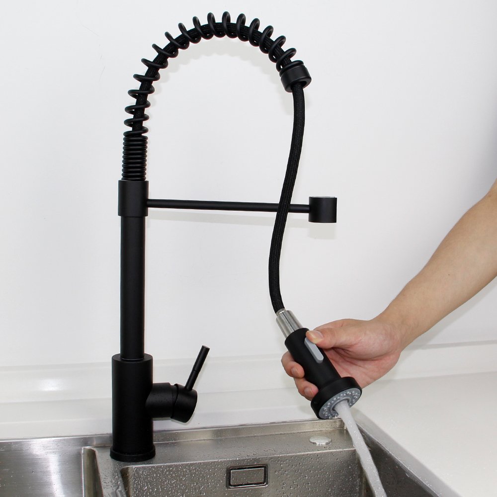 Hot sale Pull Down Kitchen Faucet with Sprayer Stainless Steel Brushed Nickel - Single Handle High Arc Pull Out Spray