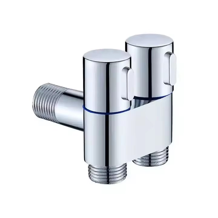 Gun gray toilet cleaning spray gun three-way faucet household booster valve