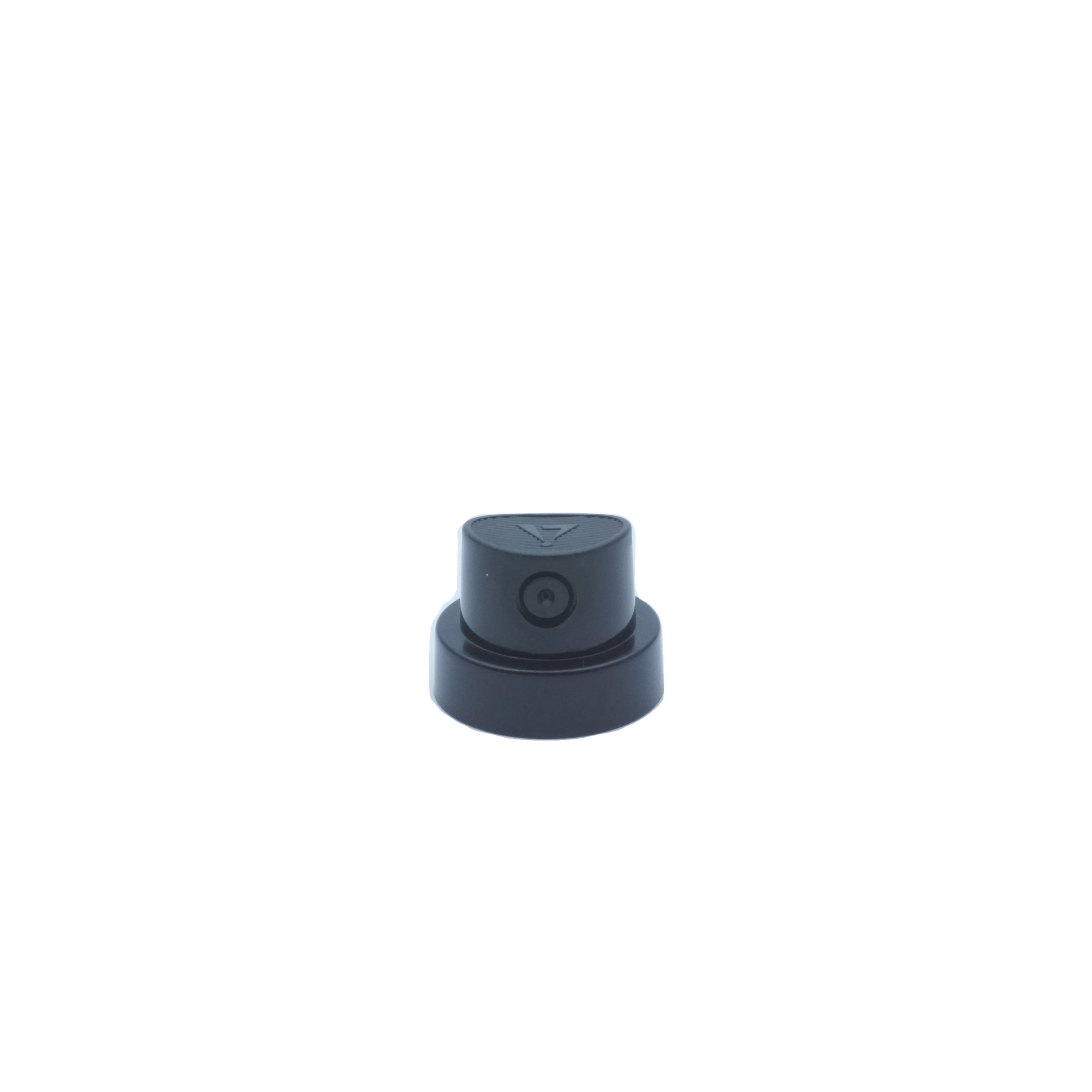 Spray button for one inch valve plastic black over cap color customized