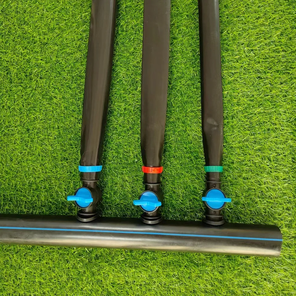 Irrigation fitting hard pipe bypass micro-spraying hose HDPE valve for high-flow agriculture irrigation system