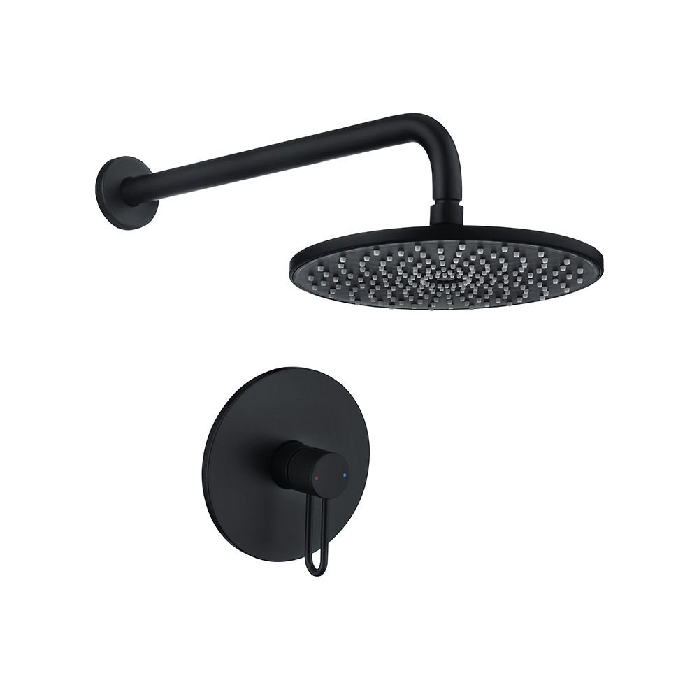 Smart Concealed In-Wall Mounted Brass Chrome Single Handle Square Bathroom Shower System Rain Ceramic Cold Hot Water-Economical!