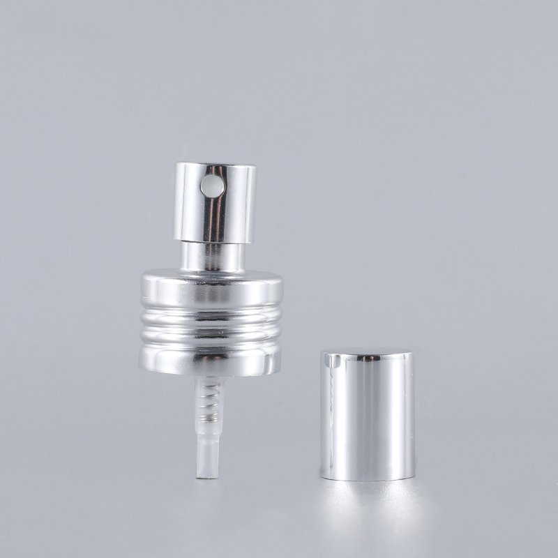24/410 28/410 Silver Gold Non Spill Aluminum Plastic PP Cosmetic Fine Mist Spray Pump Perfume Sprayer For Bottle