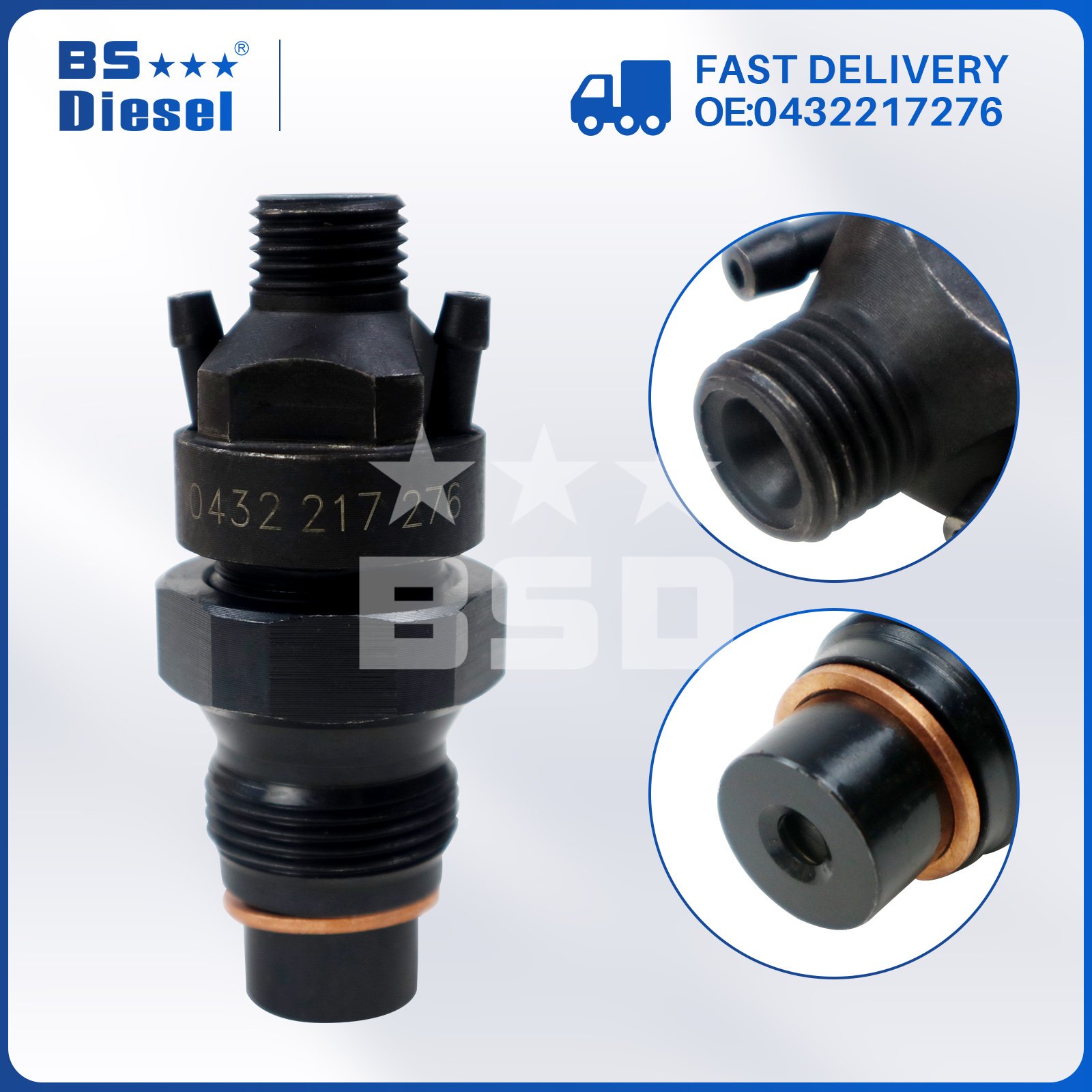 Hot Sale Diesel Fuel Injector Nozzle 0432217276 For Chevrolet Chevy Suburban GMC 6.5L Diesel