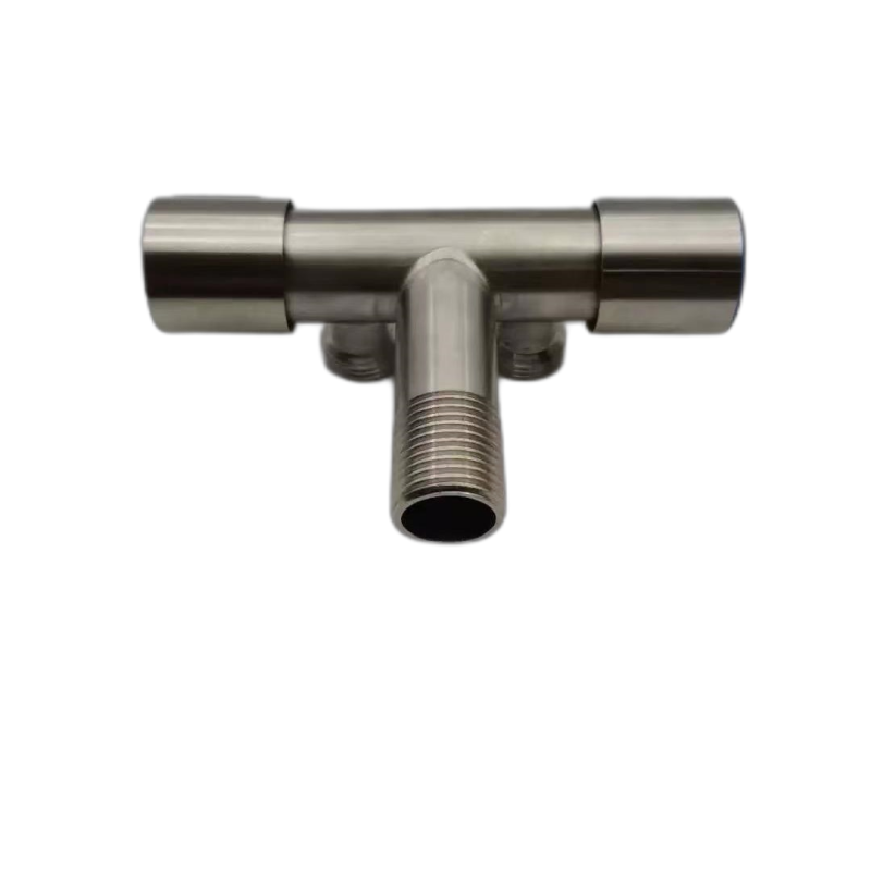 Two Way Stainless Steel Angel Valve T-adapter Valve Shattaf Faucet Handle Valve Water Stop For Toilet Bidet Double Handle