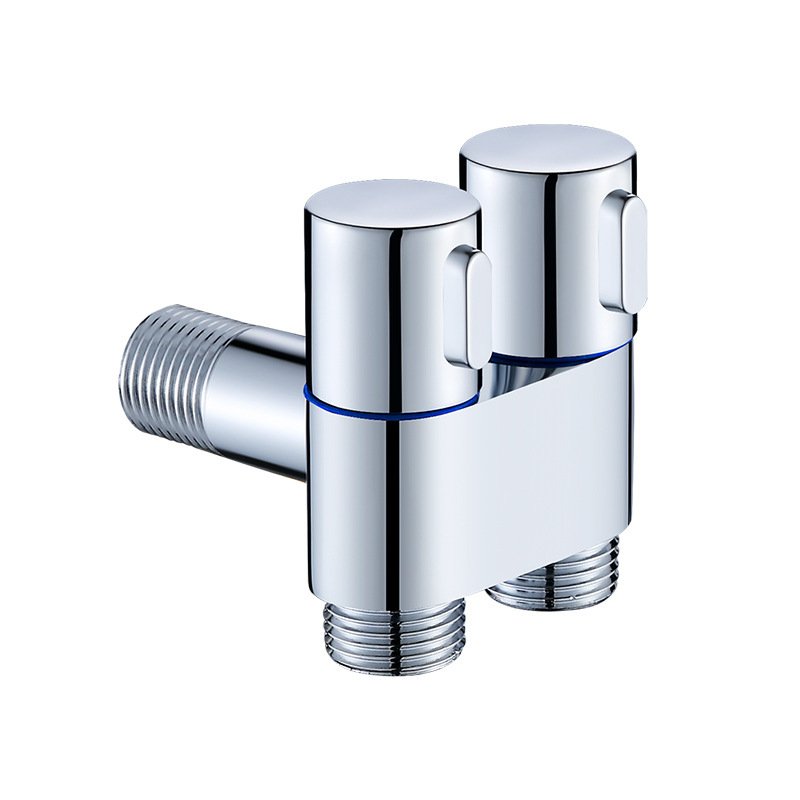 Handheld Dual Control One In Two Out Shower Valve Faucet Toilet Flushing Pressure Bidet Bathroom Sprayer With Hose Adjustable