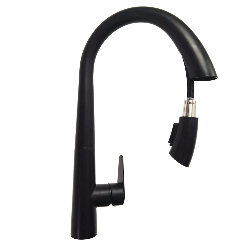 2024 Professional Single-Handle Kitchen Faucet with Pull down Spray Modern Design Ceramic Valve Core Factory Supply Kitchen Tap