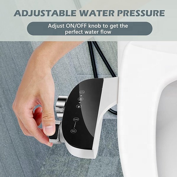 NZMAN Amezon Best Bidet Attachment, Non-Electric Dual Nozzle Bidet Toilet Attachment with Feminine Wash, Fresh Water Jet Spray