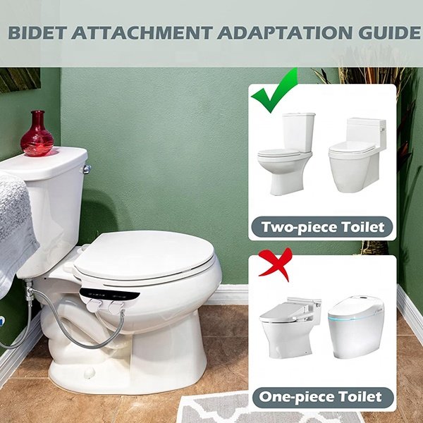 NZMAN Amezon Best Bidet Attachment, Non-Electric Dual Nozzle Bidet Toilet Attachment with Feminine Wash, Fresh Water Jet Spray