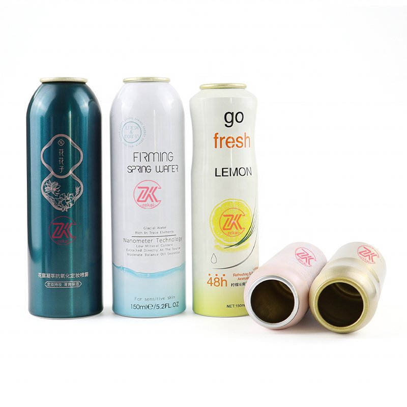 Aluminium Sunscreen Aerosol Spray Bottle Skin Care Can Sprayer 150ml 250ml 350ml