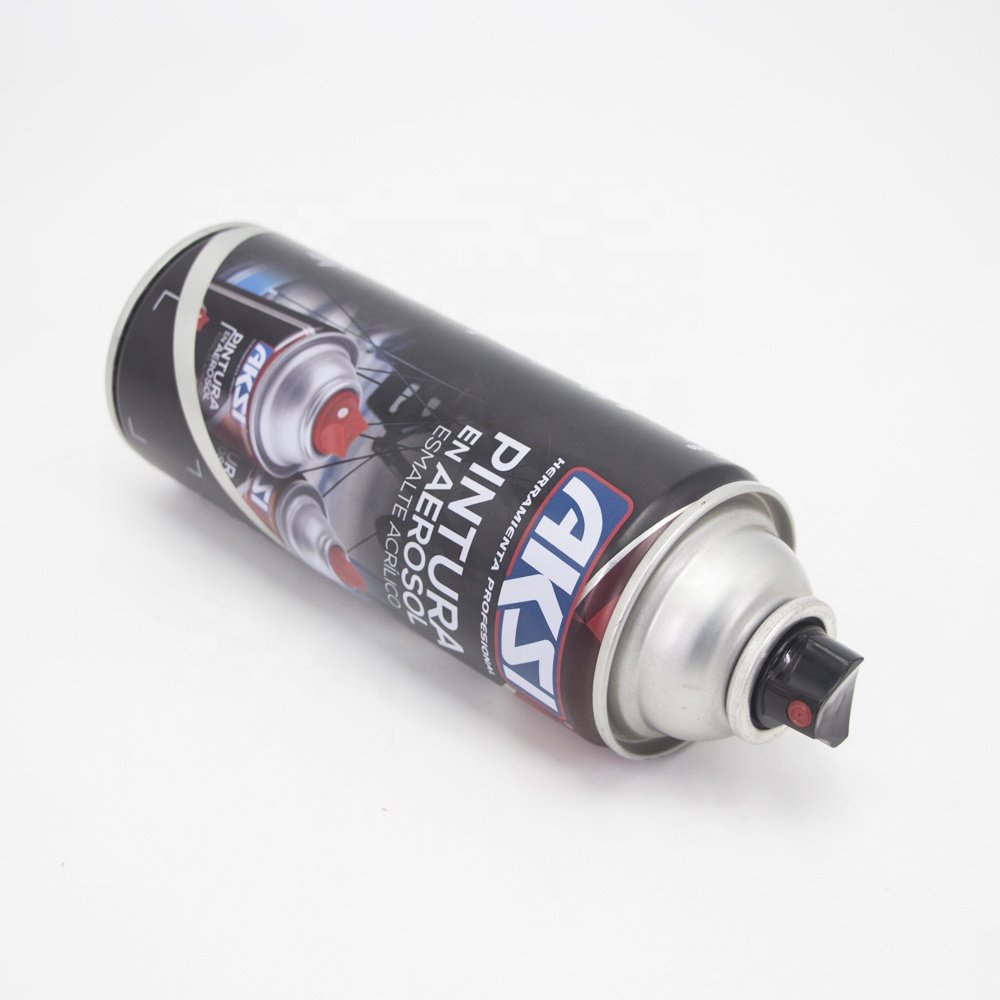 Futen tinplate can manufacturer refillable car art paint spray aerosol empty tin cans with actuator valve