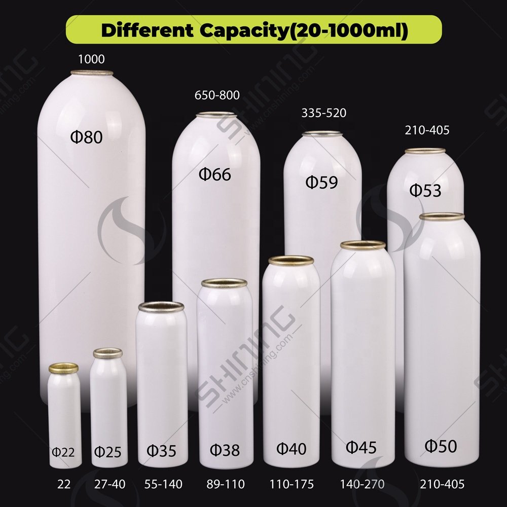 Competitive Full Printing Empty Aerosol Can Performance Enhancer with Cover 200ml 350ml 500ml Aluminum Aerosol Can Valve