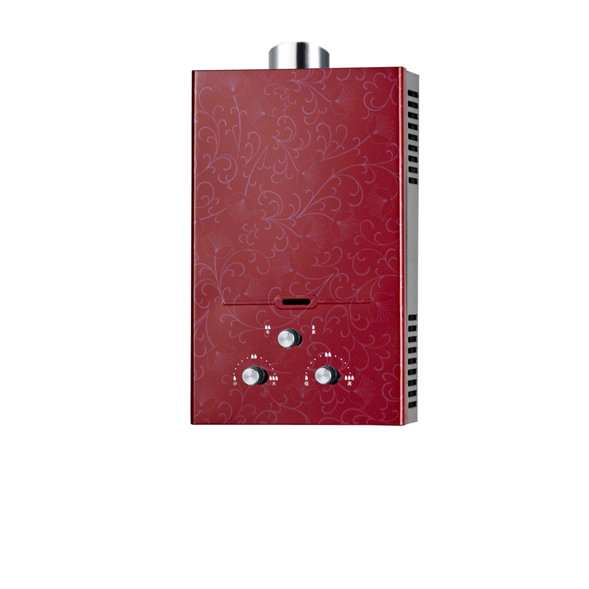 Kitchen appliance spray coating white body lpg natural gas open flue type CKD instant hot water heater gas