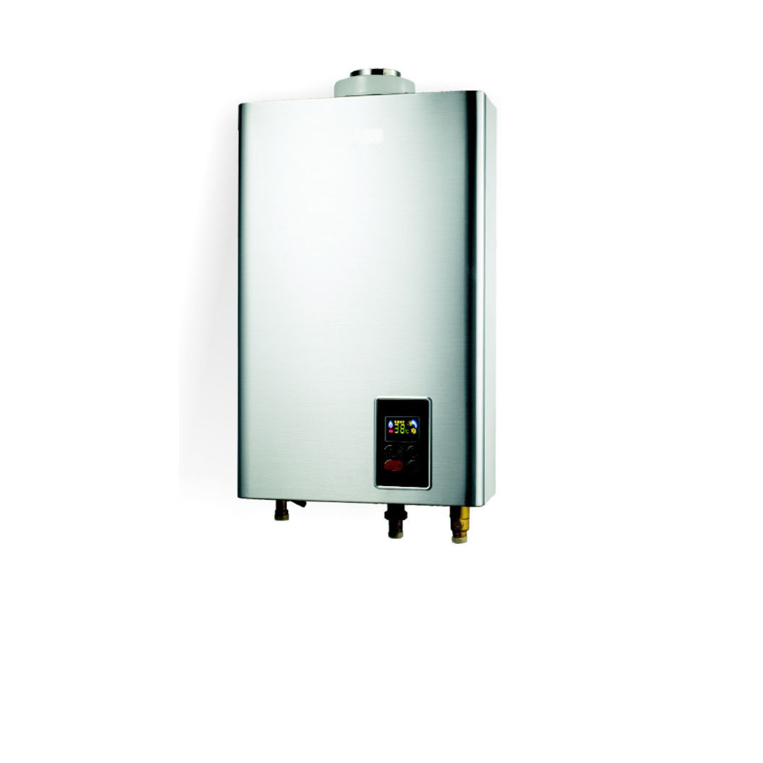 Kitchen appliance spray coating white body lpg natural gas open flue type CKD instant hot water heater gas