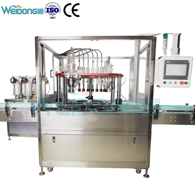 body mist Aerosol spray production line BOV bag on valve aerosol can refill machine