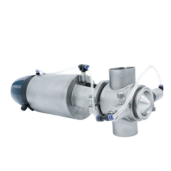 Sanitary Pneumatic 3 Ways Divert Valves Diversion Control Valve
