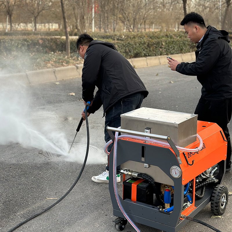 AMJET Equipment 20lpm 5.2gpm sewer drain cleaner hydro jetting machine Hot water cleaning machine hot water pressure washer