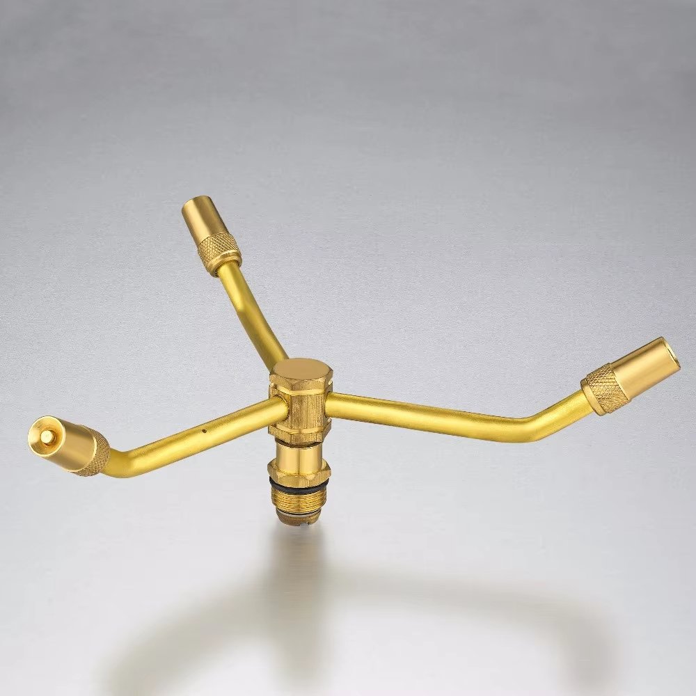 Triadius 360 degree autorotation garden irrigation brass sprinkler cooling down atomization brass spray nozzles