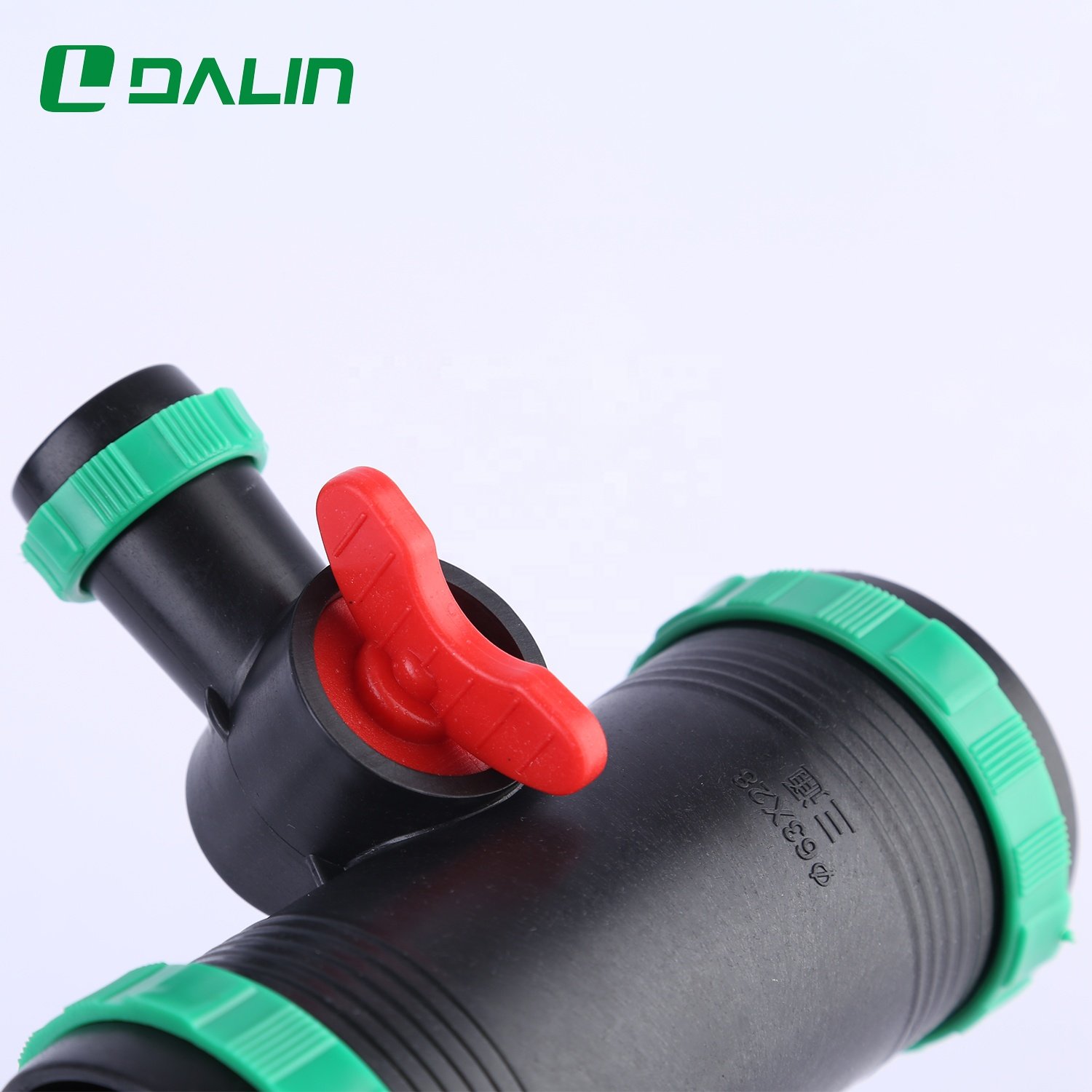 Factory Price Irrigation Connector 63*28mm Tee Valve Irrigation Valve For Spray Hose