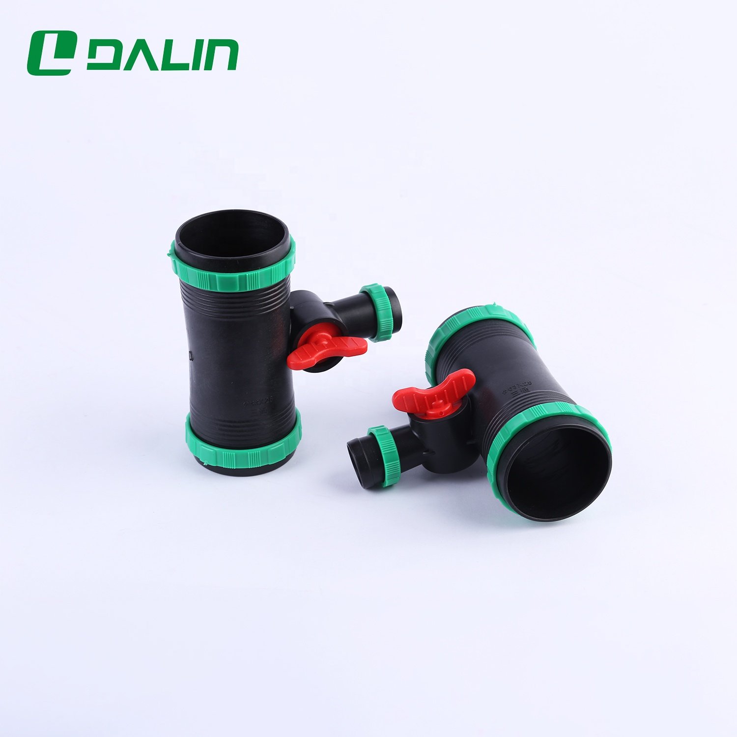 Factory Price Irrigation Connector 63*28mm Tee Valve Irrigation Valve For Spray Hose