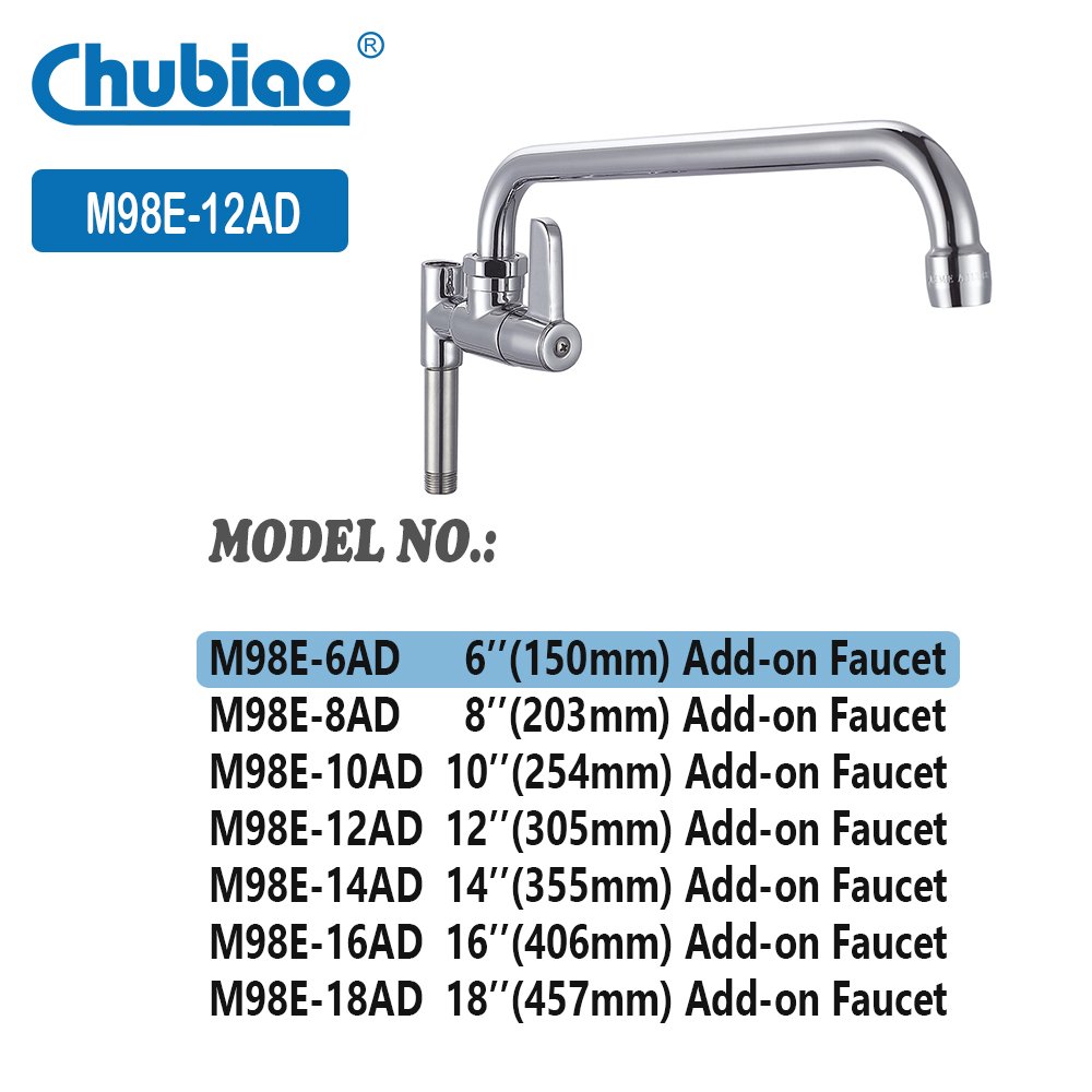 Sunmixer Pre Rinse Faucet Hob Mount Pre Rinse Tap 6" Pot Filler Commercial Pre Rinse Spray Taps Supplier