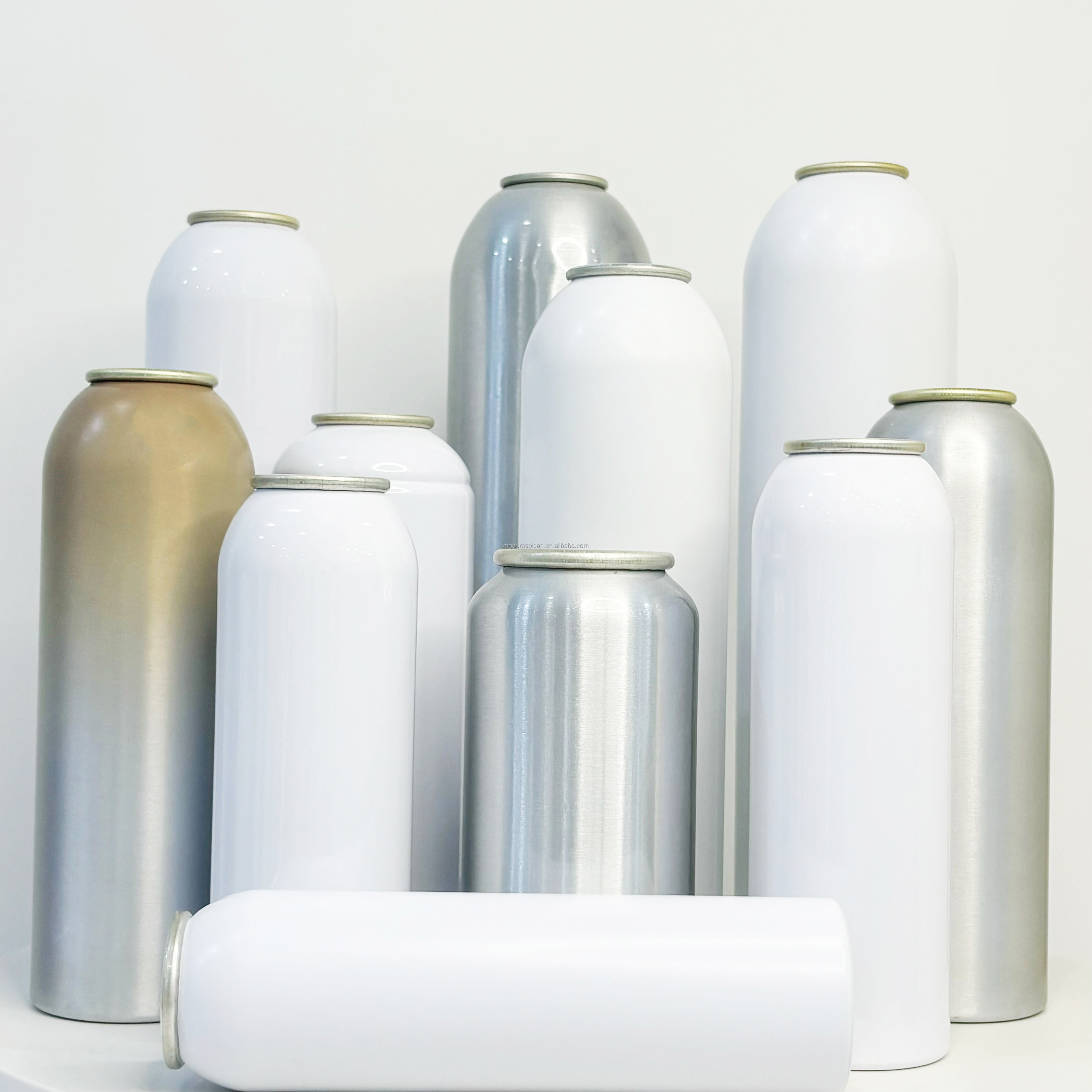 Refillable Empty Aluminum Aerosol Can Spray Can Metal Cans with BOV Aerosol valves for Cosmetic Products