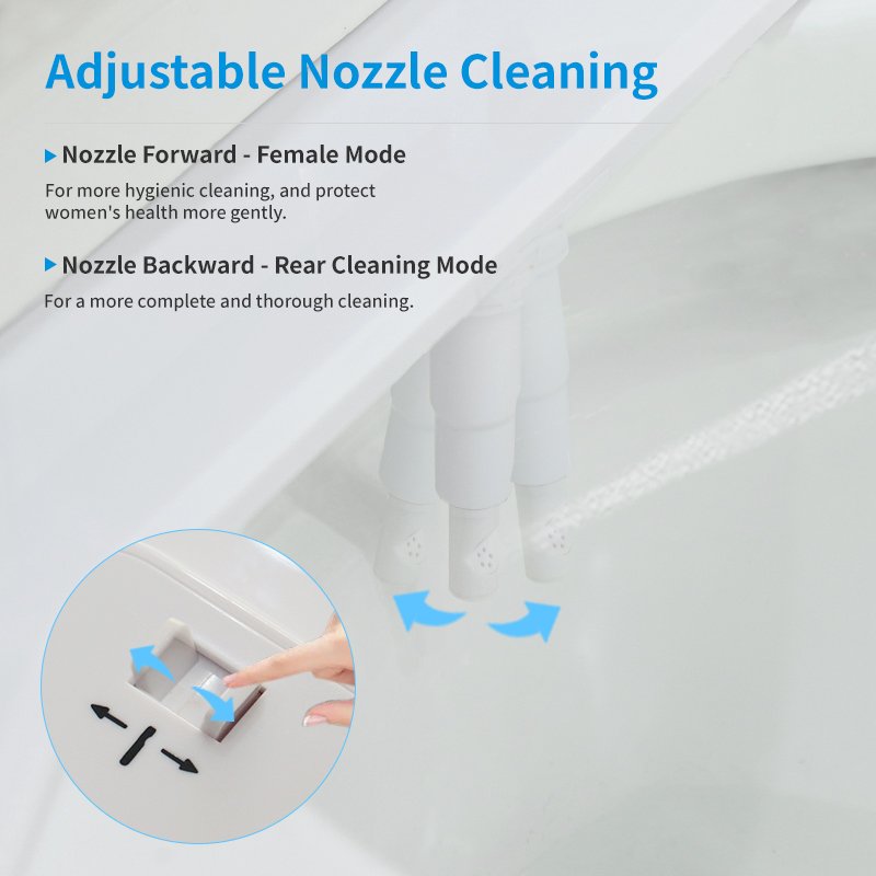 Manual Adjustable Nozzle Angle Cold Water Washing Self Cleaning Nozzle Bidet Toilet Attachment