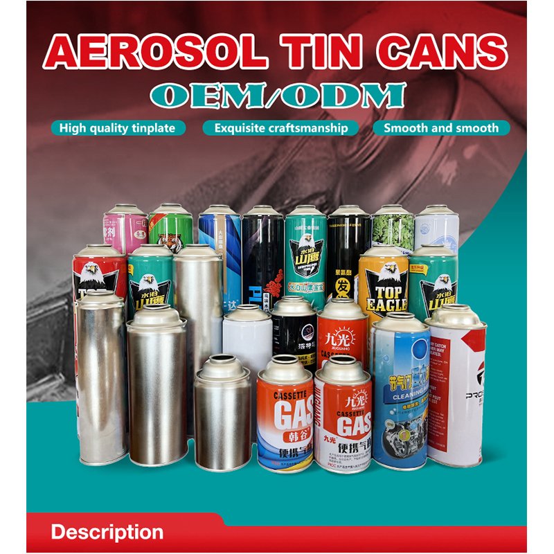 Manufacturer Supplier Custom Color Tinplate Aluminum Monoblock Aerosol Cans