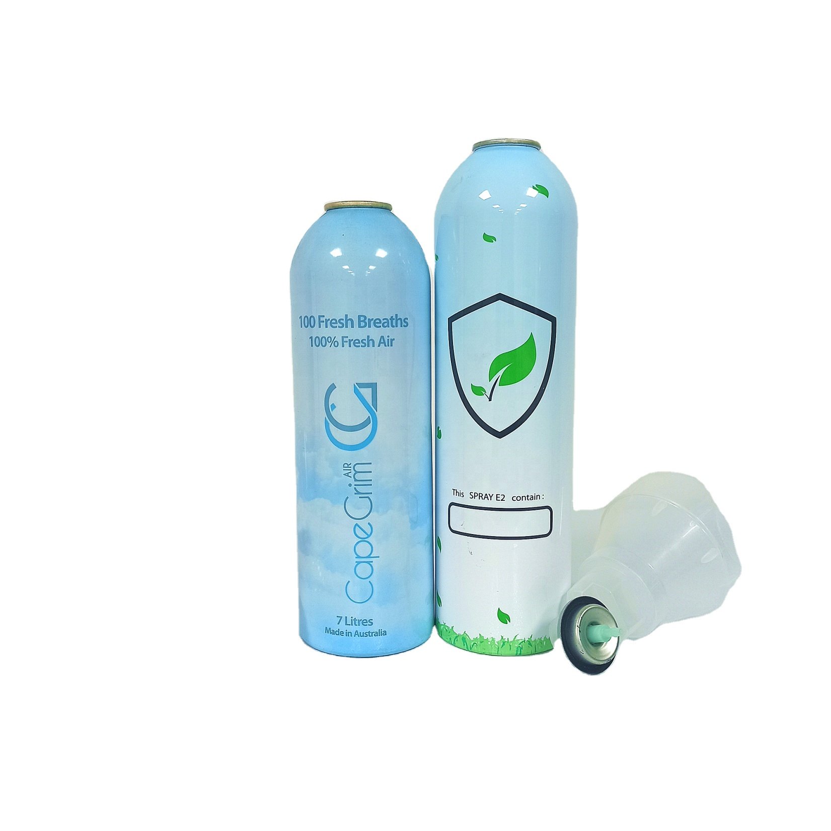 aerosol can aluminum bottle spray cylinder actuator and valve BOV lid