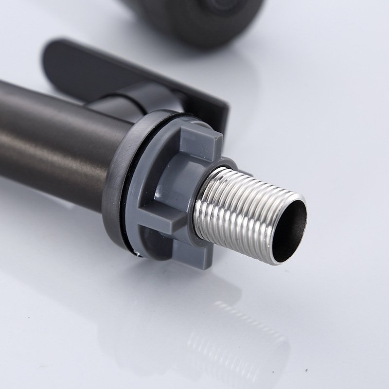 Modern Stainless Steel Kitchen Faucet Vertical Single Handle Pull-Down Cooling Sink Faucet with Ceramic Valve Hidden Type Tap