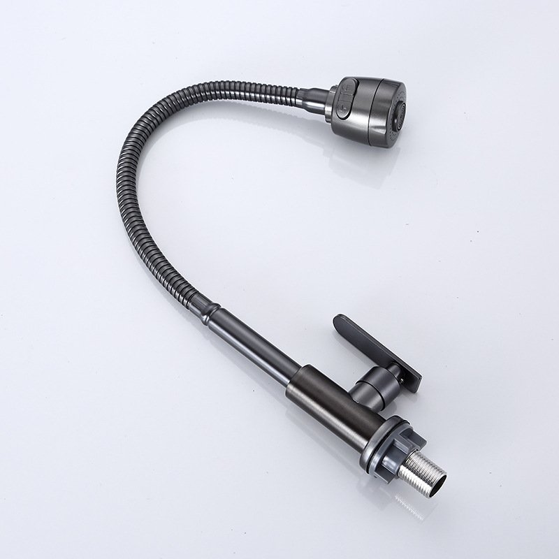 Modern Stainless Steel Kitchen Faucet Vertical Single Handle Pull-Down Cooling Sink Faucet with Ceramic Valve Hidden Type Tap