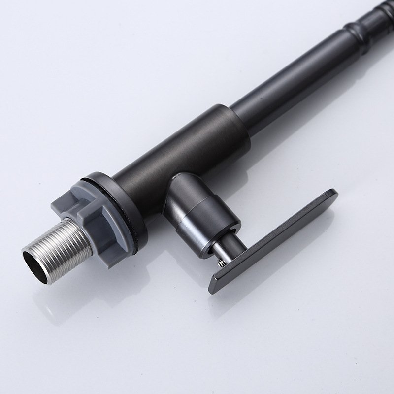 Modern Stainless Steel Kitchen Faucet Vertical Single Handle Pull-Down Cooling Sink Faucet with Ceramic Valve Hidden Type Tap