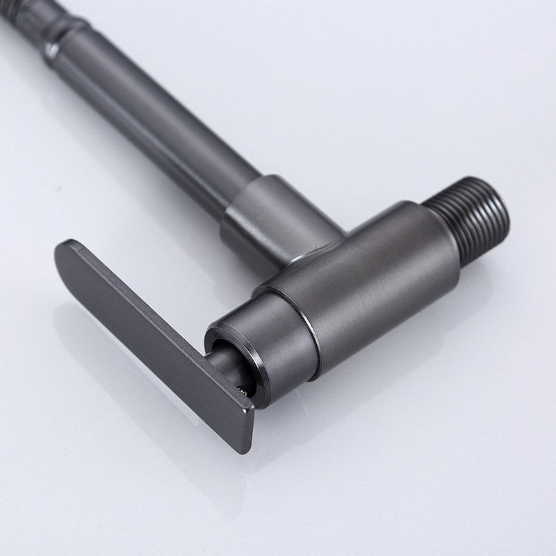 Modern Stainless Steel Kitchen Faucet Vertical Single Handle Pull-Down Cooling Sink Faucet with Ceramic Valve Hidden Type Tap