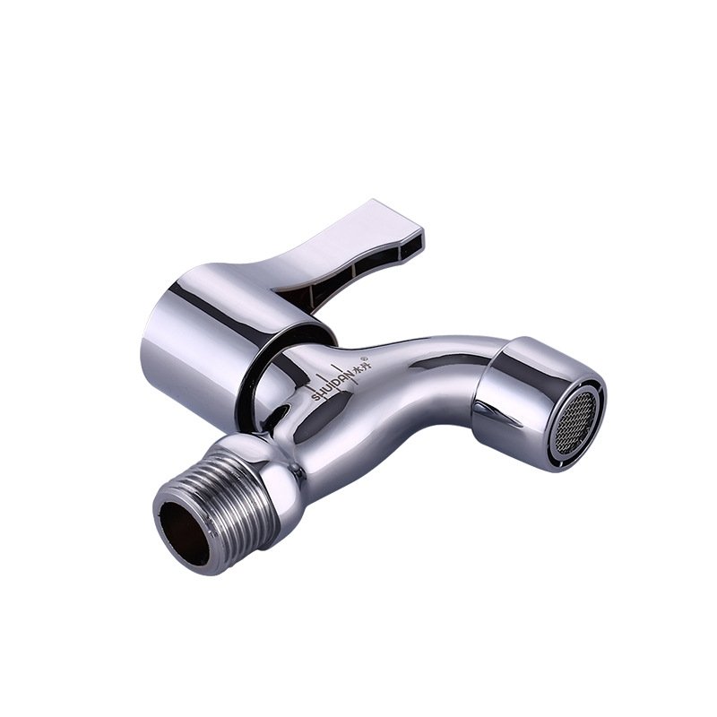 Modern Single-Handle Bathroom Faucet Pull-Out Spray Zinc Alloy Body Plastic Handle Brass Core Ceramic Valve-Single-Hole Bib Tap