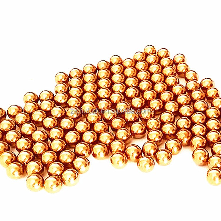 Solid brass ball 0.5mm-50mm can be punched and made into various specifications of copper beads