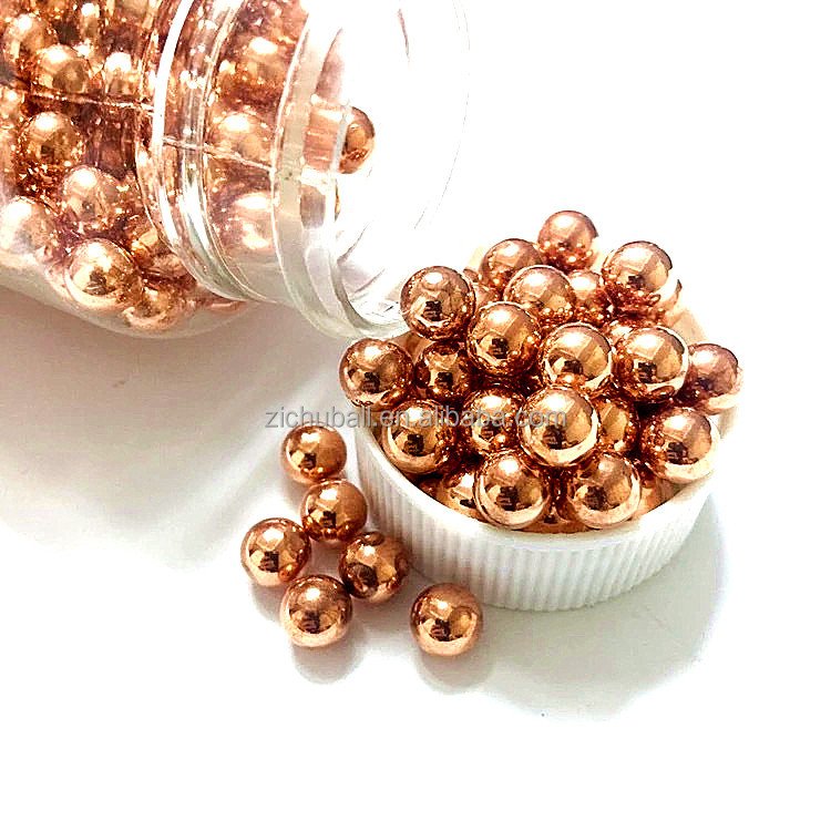 Solid brass ball 0.5mm-50mm can be punched and made into various specifications of copper beads