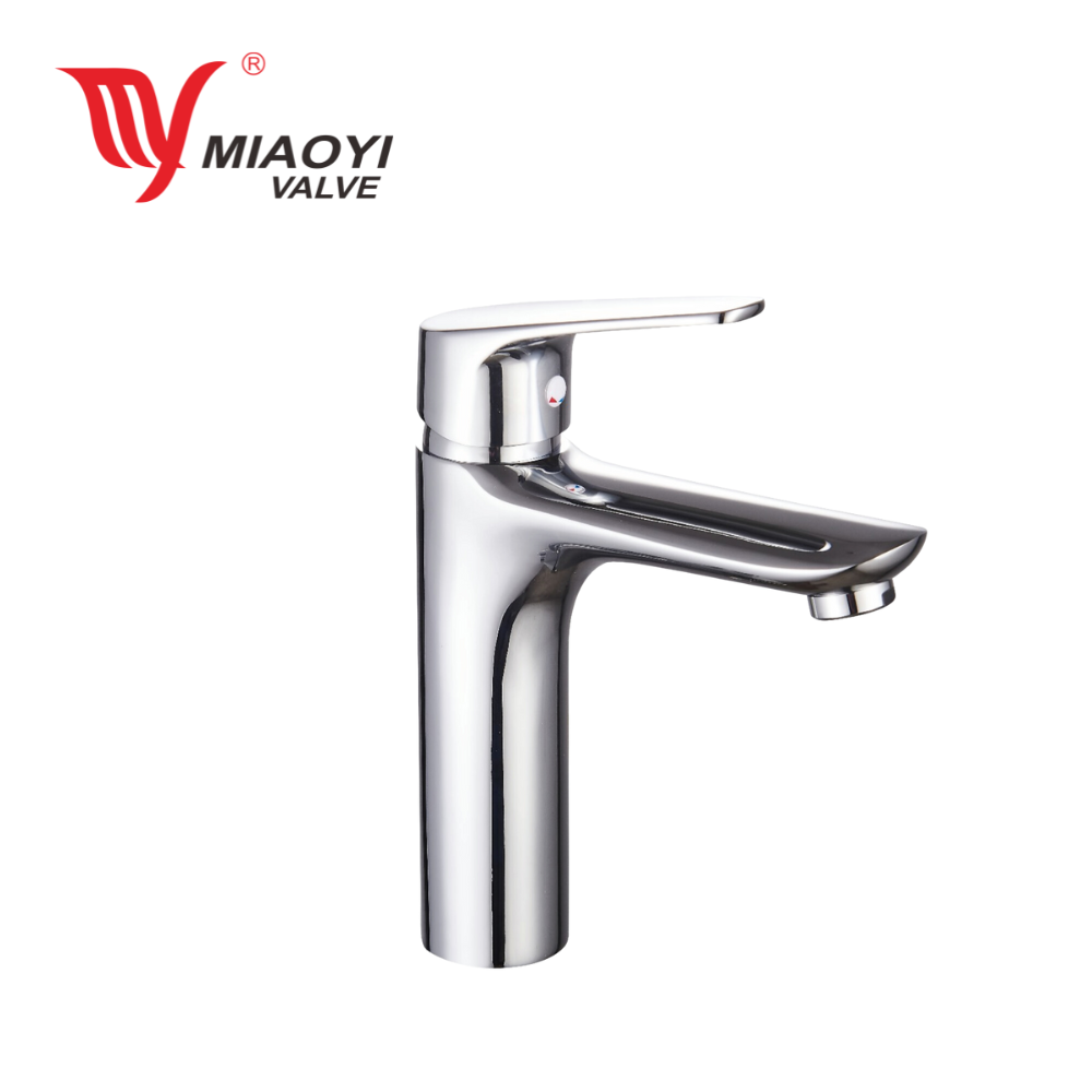 Miaoyi 2024 High Quality Chrome Hot and Cold Water Mixer Taps Bathroom Basin Faucet