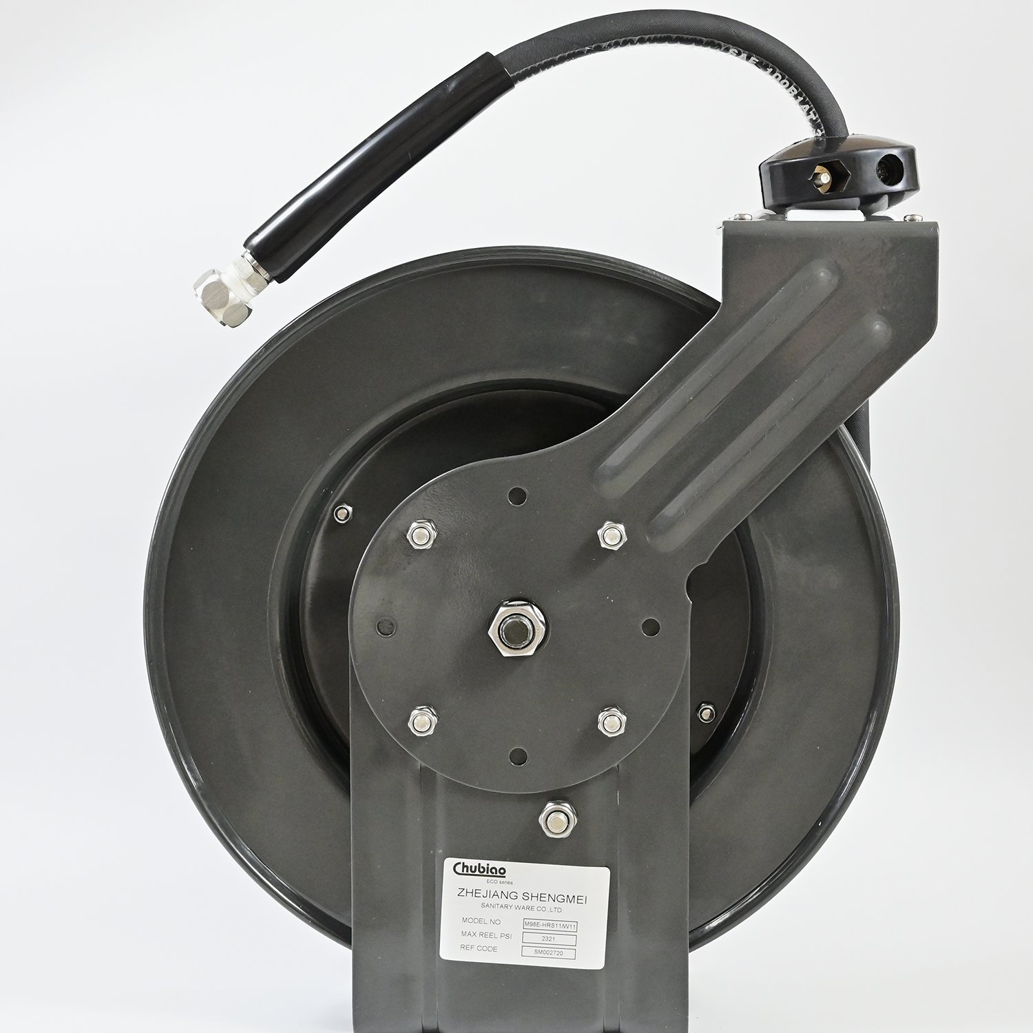High Pressure Water Hose Reel Automatic Retractable Open Hose Reel With Spray Valve