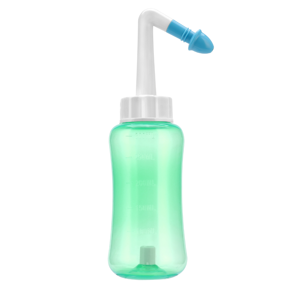 Promotion Hot 500ml sinus irrigation Nasal irrigation bottle Nasal irrigation plastic with saline solution automatic valve