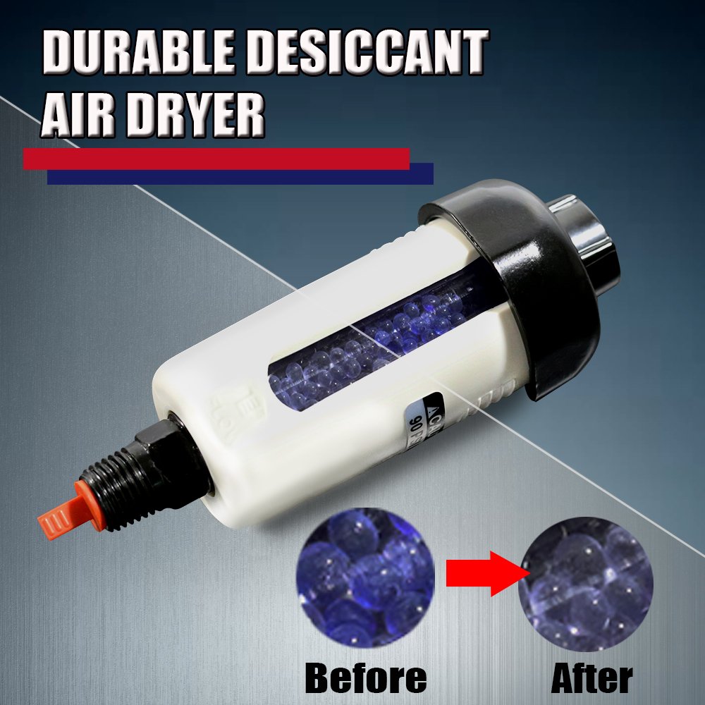 1/4 inch Compressed Air Filter Water Dryer Separator Replacement Desiccant Valves Brands Oil Water Separator Filter