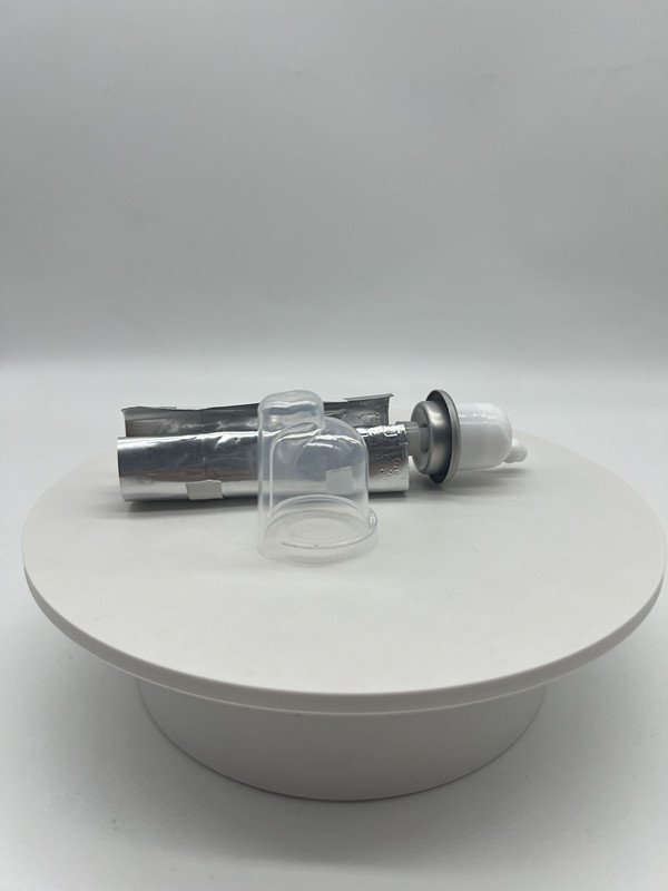 Wholesale 10Ml 15Ml 20Ml 50Ml 100Ml Silver Black Offset CMYK Print BOV bag gas filling dispenser aluminum tin male valvebottle