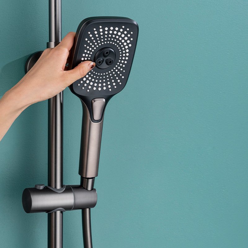 Copper gun gray shower head household bathroom bath spray gun shower shower