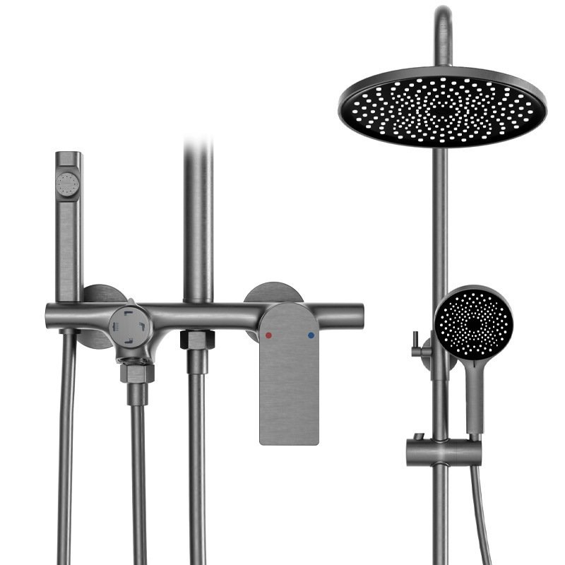 Copper gun gray shower head household bathroom bath spray gun shower shower