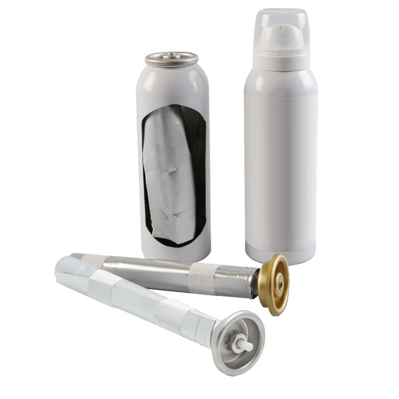 120ML BOV Bag-On-Valve Aerosol Aluminum Can for Cosmetic Aerosol Packaging Products Factory