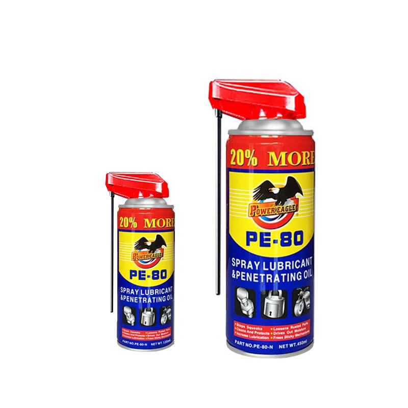 factory price Powereagle 450ml All Purpose 360 degree valve anti rust lubricant spray