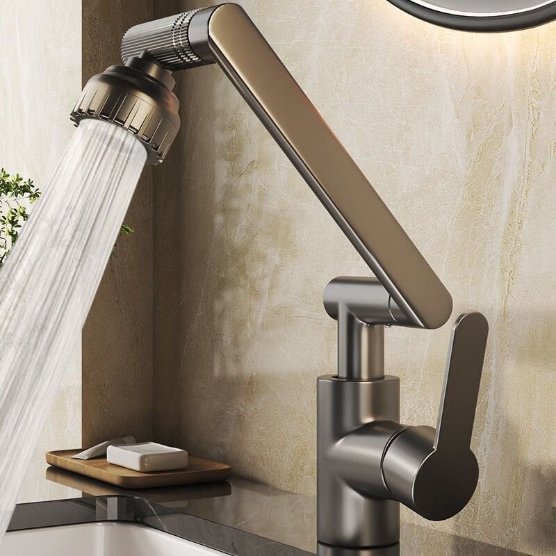 Hot Sale 360 Degree Stainless Steel Faucet Unique Spray Sprayer for Kitchen Modern Design Wall Mounted Ceramic Valve Core Hotels